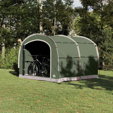 Vidaxl tent met dak met opslag groen 268 x 240 x 191 cm polyester