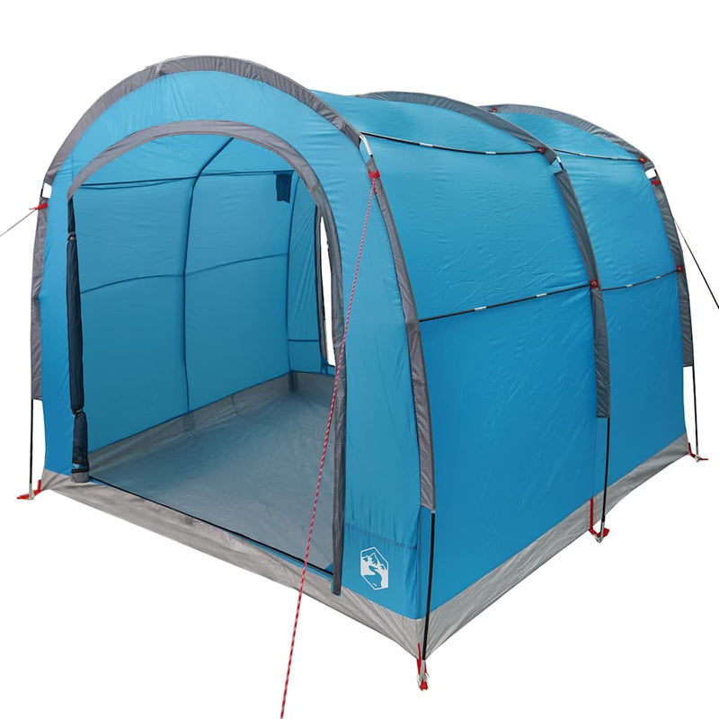 Load image into Gallery viewer, Vidaxl tent met dak met opslag blauw 268 x 240 x 191 cm polyester
