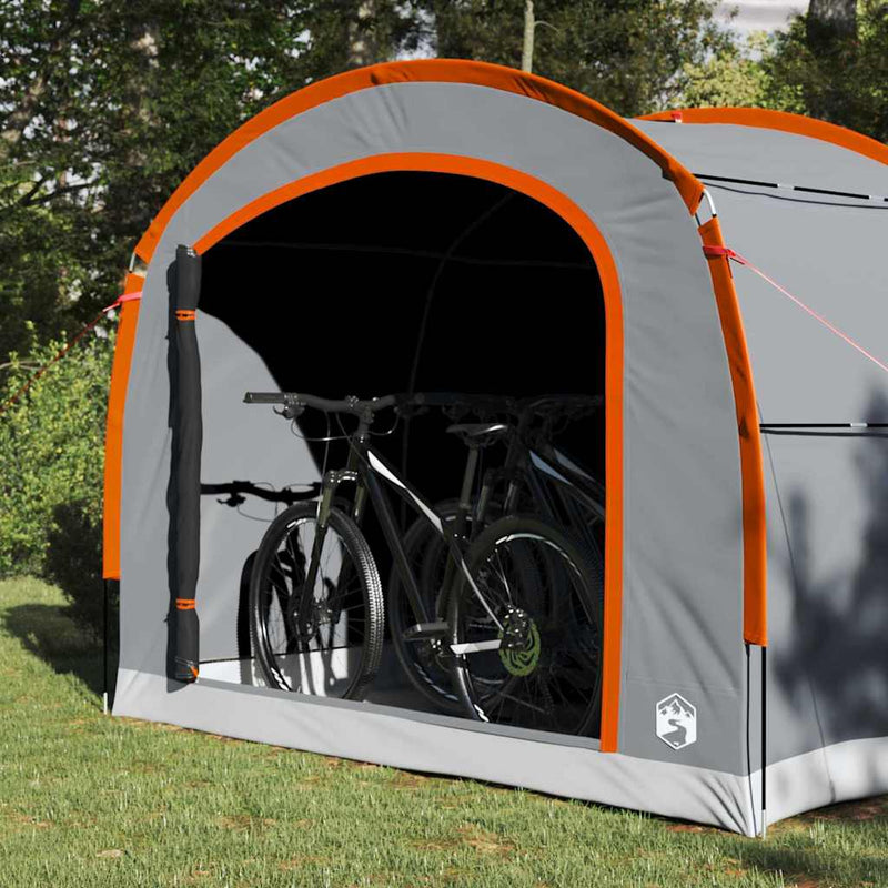 Load image into Gallery viewer, Vidaxl tent met dak grijs en oranje 268 x 240 x 191 cm polyester

