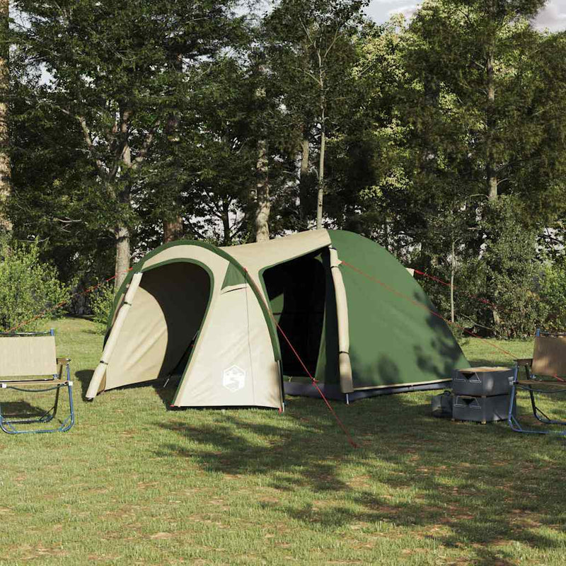 Load image into Gallery viewer, Vidaxl koepeltent koepel met dak met opslag groen 384 x 254 x 170 cm
