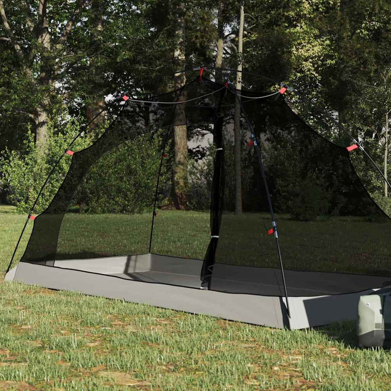 Load image into Gallery viewer, Vidaxl tent met dak met opslag grijs en zwart 236 x 108 x 120 cm
