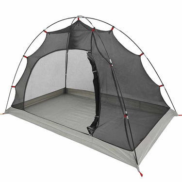 Vidaxl tent met dak met opslag grijs en zwart 236 x 150 x 136 cm