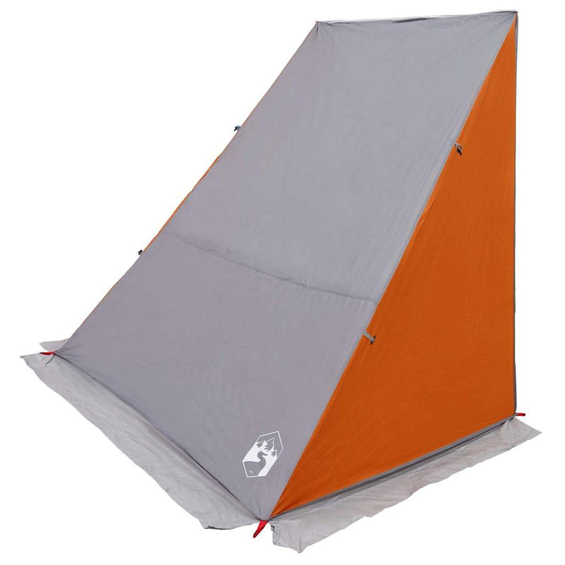 Load image into Gallery viewer, Vidaxl achterkleptent met dak grijs en oranje 190 x 150 x 185 cm taft
