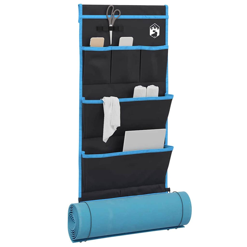 Load image into Gallery viewer, Vidaxl opslagzak met opslag zwart en blauw 91 x 47,5 cm oxford
