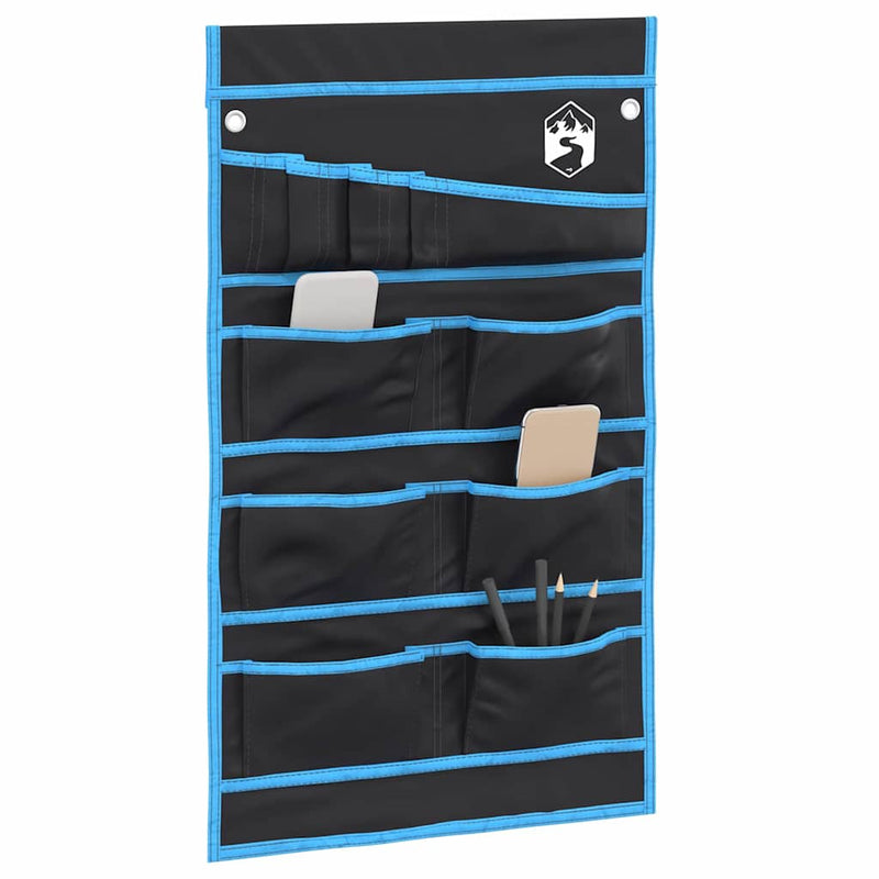 Load image into Gallery viewer, Vidaxl opslagzak met opslag zwart en blauw 63,5 x 40 cm oxford
