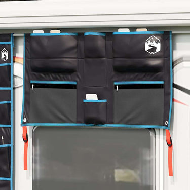 Vidaxl opslagzak met opslag zwart en blauw 98 x 47 cm oxford