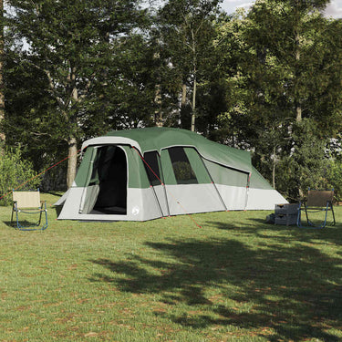 Vidaxl gezinstent met dak met opslag groen 762 x 655 x 218 cm taft