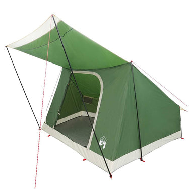 Vidaxl camping tent met dak met opslag groen 282 x 225 x 154 cm taft