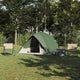 Vidaxl camping tent met dak met opslag groen 320 x 275 x 190 cm taft