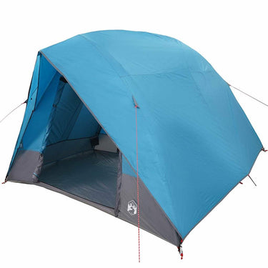 Vidaxl camping tent met dak met opslag blauw 320 x 275 x 190 cm taft
