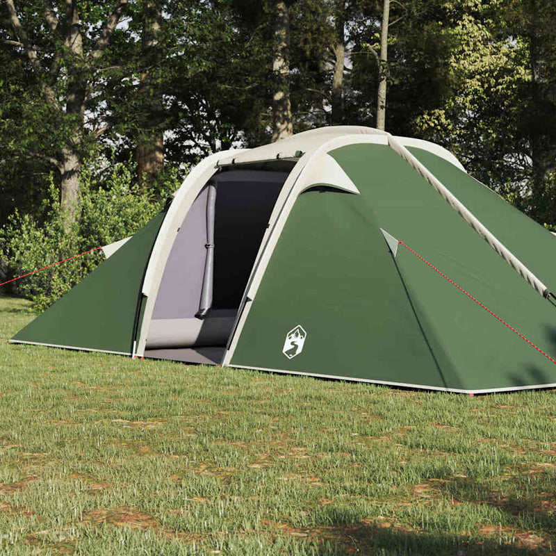 Load image into Gallery viewer, Vidaxl tunnel tent met dak met opslag groen 510 x 240 x 156 cm taft
