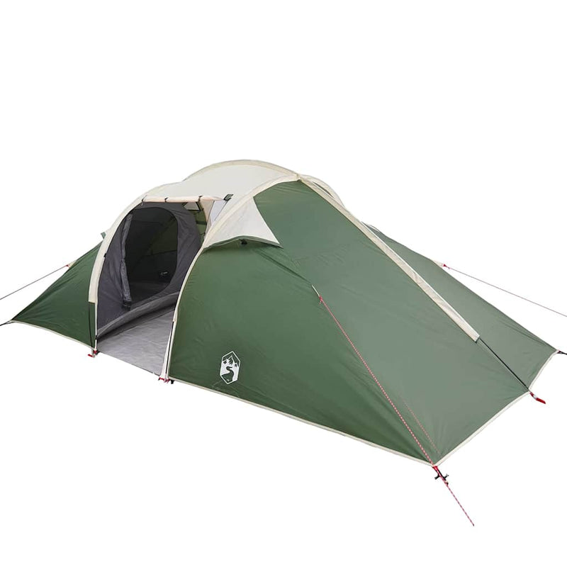 Load image into Gallery viewer, Vidaxl tunnel tent met dak met opslag groen 510 x 240 x 156 cm taft

