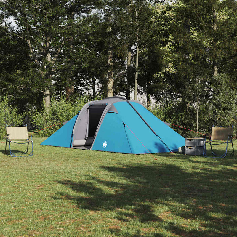 Load image into Gallery viewer, Vidaxl tunnel tent met dak met opslag blauw 510 x 240 x 156 cm taft
