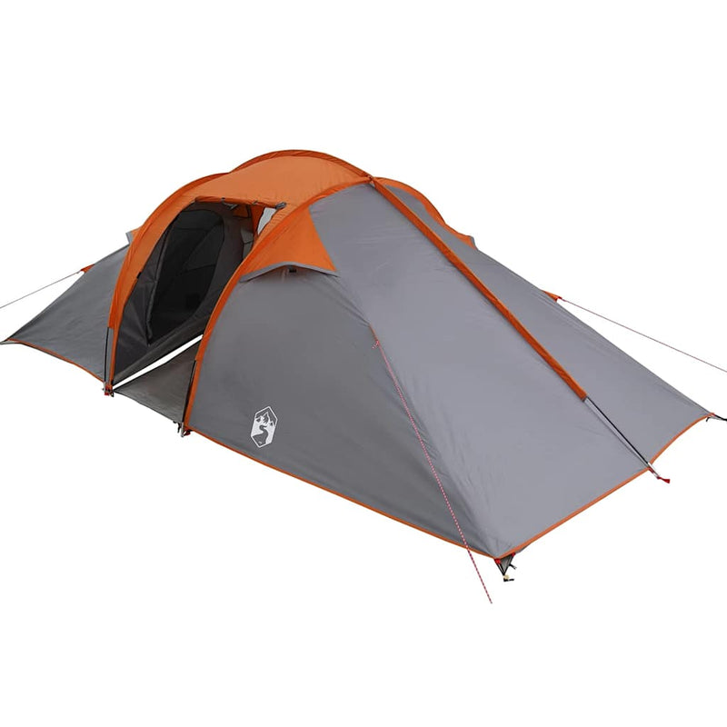 Load image into Gallery viewer, Vidaxl tunnel tent met dak grijs en oranje 510 x 240 x 156 cm taft
