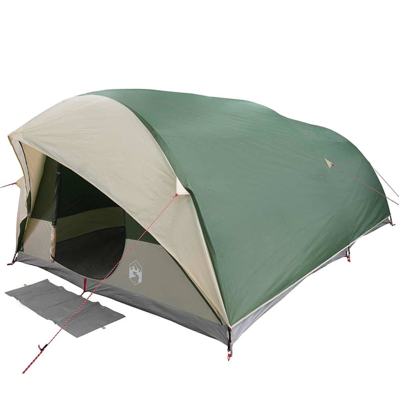 Load image into Gallery viewer, Vidaxl tunnel tent met dak met opslag groen 500 x 348 x 200 cm taft
