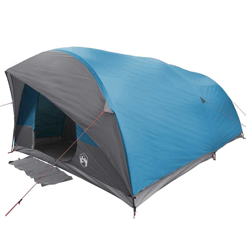 Load image into Gallery viewer, Vidaxl tunnel tent met dak met opslag blauw 500 x 348 x 200 cm taft
