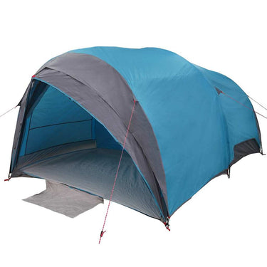 Vidaxl tunnel tent met dak met opslag blauw 410 x 285 x 198 cm taft