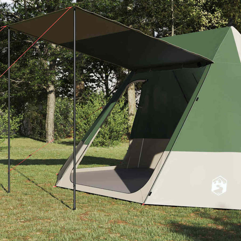 Load image into Gallery viewer, Vidaxl camping tent met dak met opslag groen 482 x 360 x 227 cm taft
