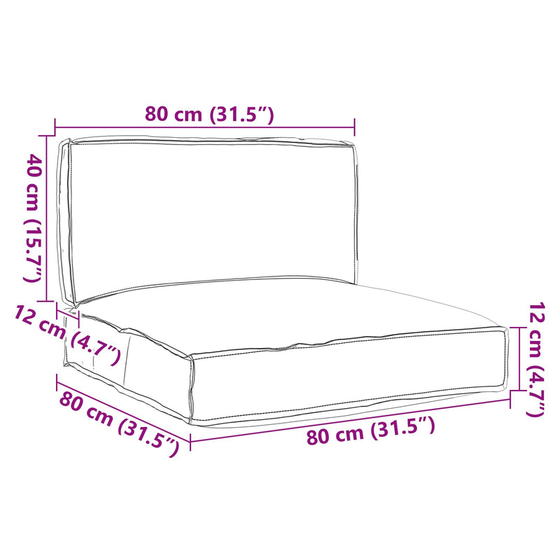 Load image into Gallery viewer, Vidaxl pallet kussen set 2 pcs grijs oxford stof
