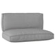 Vidaxl pallet kussen set 2 pcs grijs oxford stof