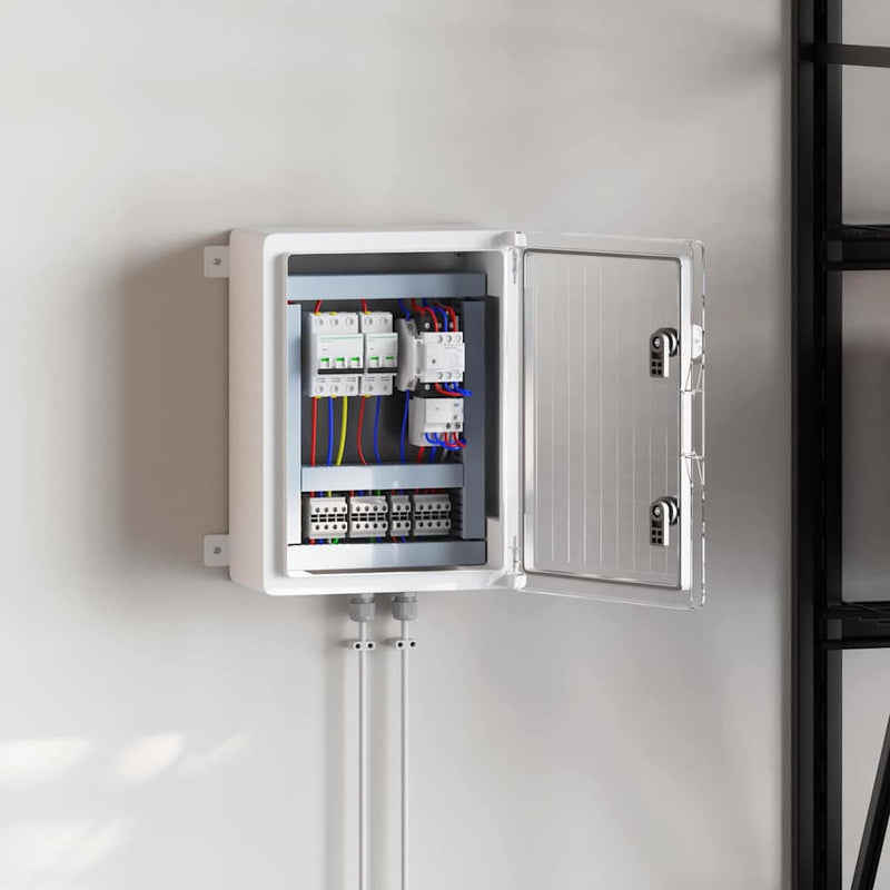 Load image into Gallery viewer, Vidaxl bedieningskast grijs 30 x 16,5 x 40 cm abs kunststof
