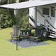 Vidaxl tenttapijt blauw en grijs 200 x 250 cm polyetheen