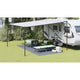 Vidaxl tenttapijt blauw en grijs 500 x 250 cm polyetheen