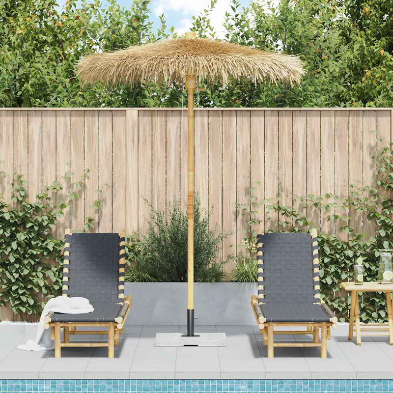 Load image into Gallery viewer, Vidaxl tiki paraplu met bananenblad luifel 180 cm bamboe
