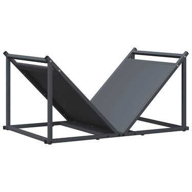 Vidaxl brandhoutrek 70x43x34,5 cm koudgewalst staal antracietkleurig