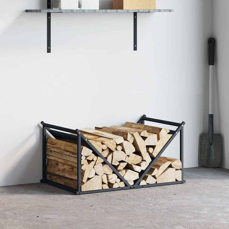 Load image into Gallery viewer, Vidaxl brandhoutrek 70x43x34,5 cm koudgewalst staal antracietkleurig
