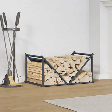 Vidaxl brandhoutrek 70x43x34,5 cm koudgewalst staal antracietkleurig
