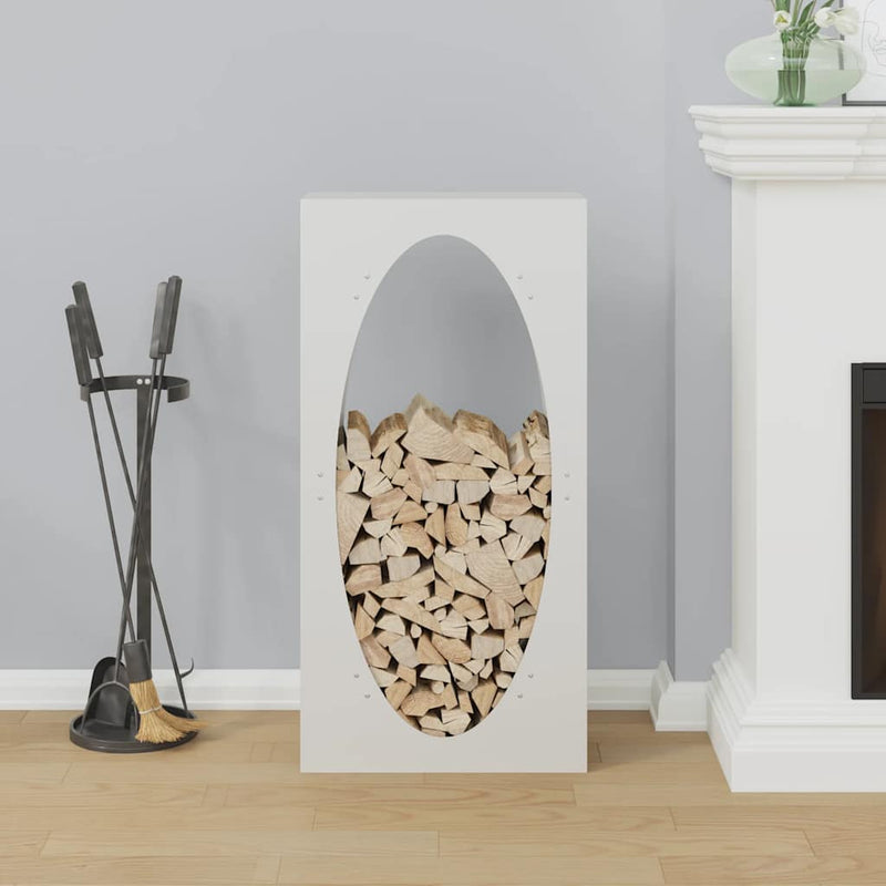 Load image into Gallery viewer, Vidaxl brandhoutrek 50x23x100 cm koudgewalst staal wit
