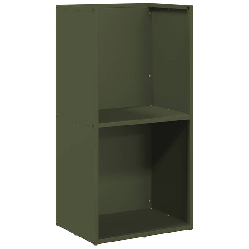 Load image into Gallery viewer, Vidaxl brandhoutrek 40x30x80 cm koudgewalst staal olijfgroen
