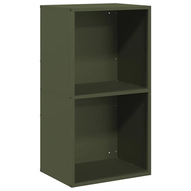 Vidaxl brandhoutrek 40x30x75 cm koudgewalst staal olijfgroen