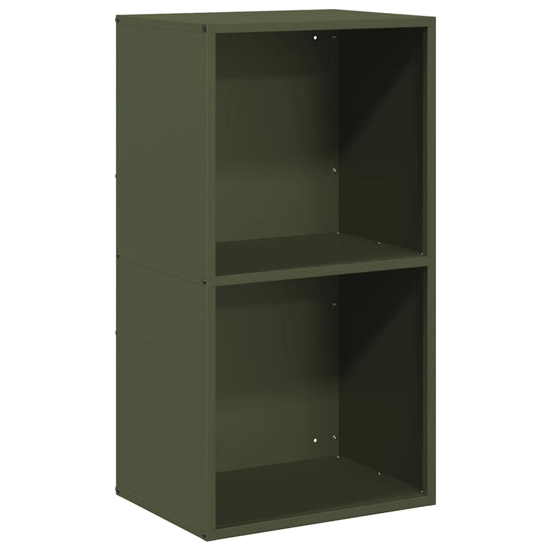 Load image into Gallery viewer, Vidaxl brandhoutrek 40x30x75 cm koudgewalst staal olijfgroen
