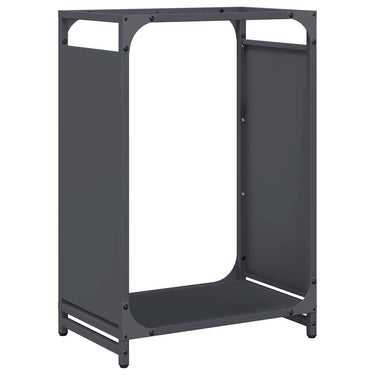 Vidaxl brandhoutrek 44x28x65 cm koudgewalst staal antracietkleurig
