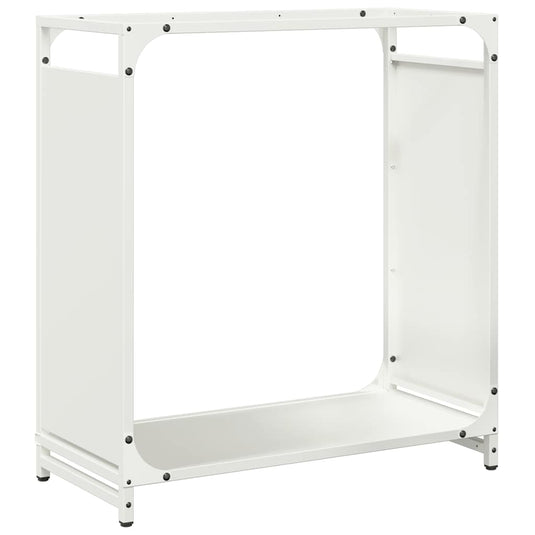 Vidaxl brandhoutrek 60x28x65 cm koudgewalst staal wit