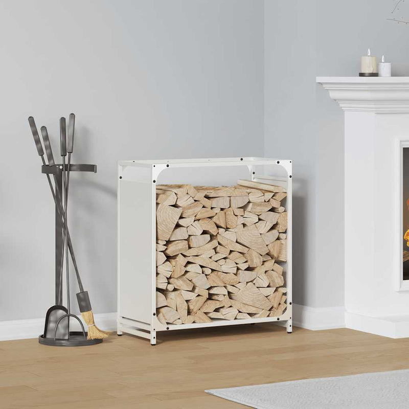 Load image into Gallery viewer, Vidaxl brandhoutrek 60x28x65 cm koudgewalst staal wit
