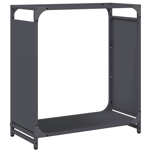Vidaxl brandhoutrek 60x28x65 cm koudgewalst staal antracietkleurig