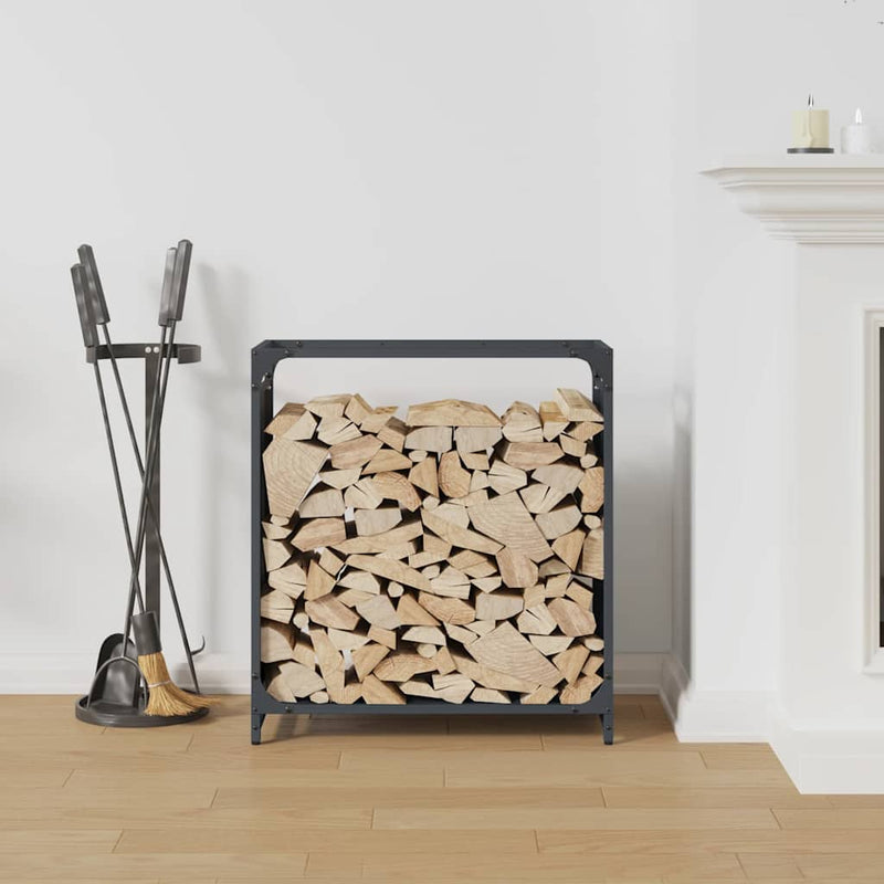 Load image into Gallery viewer, Vidaxl brandhoutrek 60x28x65 cm koudgewalst staal antracietkleurig
