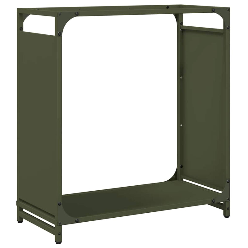Load image into Gallery viewer, Vidaxl brandhoutrek 60x28x65 cm koudgewalst staal olijfgroen
