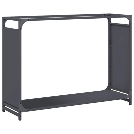 Vidaxl brandhoutrek 90x28x65 cm koudgewalst staal antracietkleurig