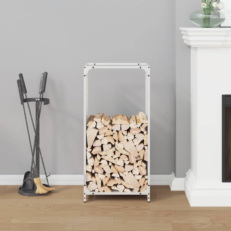 Load image into Gallery viewer, Vidaxl brandhoutrek 44x28x90 cm koudgewalst staal wit
