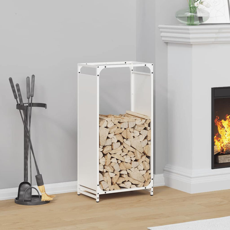 Load image into Gallery viewer, Vidaxl brandhoutrek 44x28x90 cm koudgewalst staal wit
