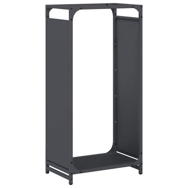 Vidaxl brandhoutrek 44x28x90 cm koudgewalst staal antracietkleurig