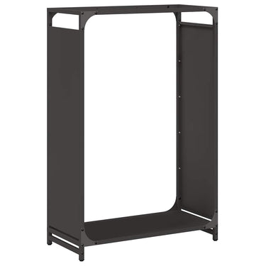 Vidaxl brandhoutrek 60x28x90 cm koudgewalst staal zwart
