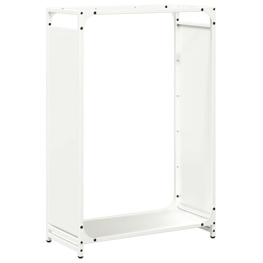 Vidaxl brandhoutrek 60x28x90 cm koudgewalst staal wit