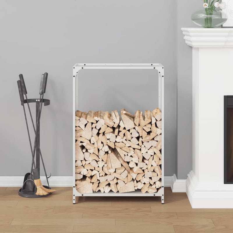 Load image into Gallery viewer, Vidaxl brandhoutrek 60x28x90 cm koudgewalst staal wit
