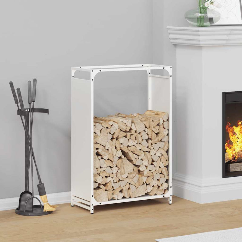 Load image into Gallery viewer, Vidaxl brandhoutrek 60x28x90 cm koudgewalst staal wit
