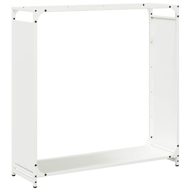 Vidaxl brandhoutrek 90x28x90 cm koudgewalst staal wit